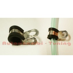 Gommino con Staffa INOX Tubo Benzina per FIAT 500 F L R