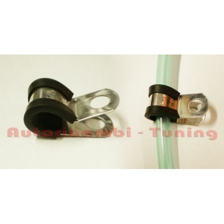 Gommino con Staffa INOX Tubo Benzina per FIAT 500 F L R
