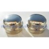 2 Coppette Paragrasso Cromate Copri Mozzo Ruota per FIAT 500 F L R