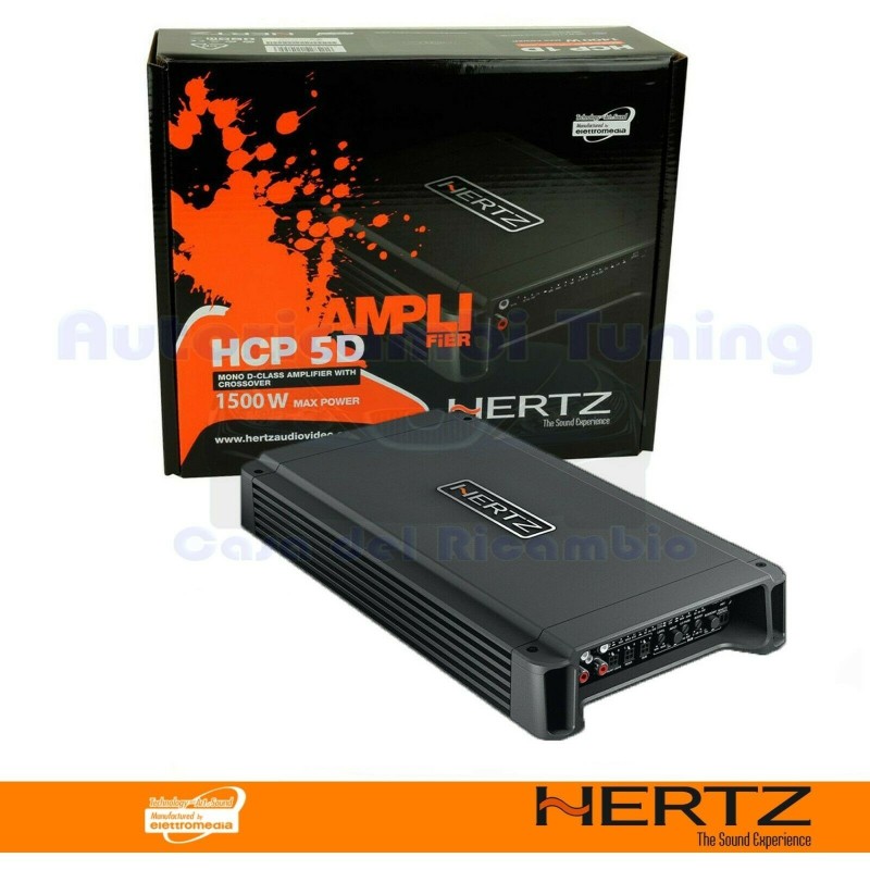 Hertz HCP 5D Amplificatore Compact-Power Classe D 5 Canali 1500 W con Crossover
