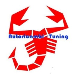 Adesivo Scorpione Rosso per Esterno FIAT 500 ABARTH 21x20cm