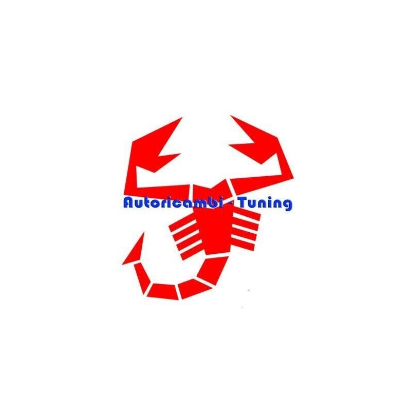 Adesivo Scorpione Rosso per Esterno FIAT 500 ABARTH 21x20cm