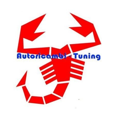 Adesivo Scorpione Rosso per Esterno FIAT 500 ABARTH 21x20cm