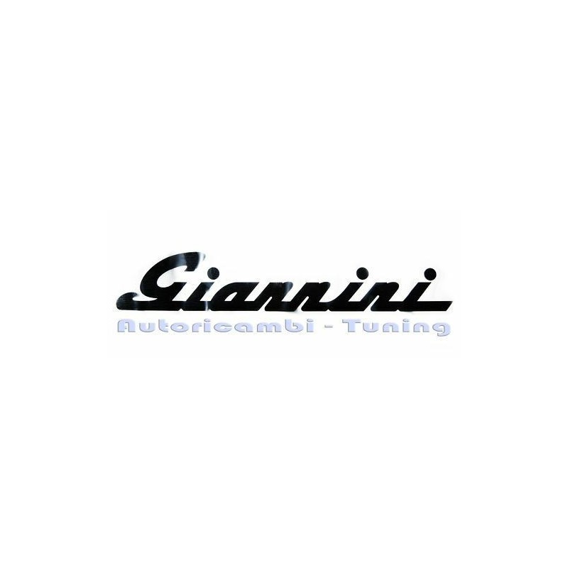 STICKER ADESIVO NERO SCRITTA " GIANNINI " per FIAT 500 F L R 126 36 cm