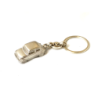 PORTACHIAVI CHIAVI AUTO FIAT 500 EPOCA METALLO SATINATO METAL KEYCHAIN