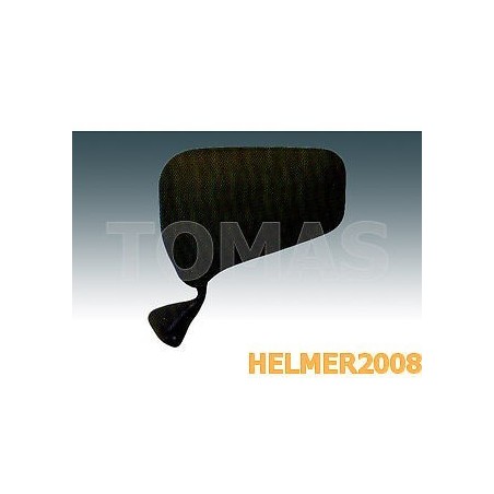 Specchietto Sinistro Nero in Plastica con Fissaggio a Vite per  FIAT 500 126 124 127