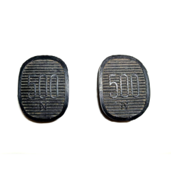 2 Gommini Copri Pedali Freno Frizione per FIAT 500 N