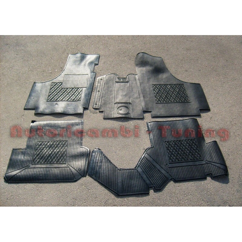 Tappetini Tappeti in Gomma Colore Nero per FIAT 500 e FIAT 126