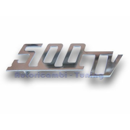 Scritta "500TV" GIANNINI per Cofano Motore per FIAT 500 126 88X30mm