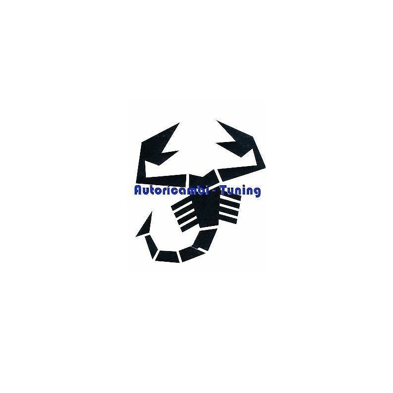 Adesivo Scorpione Nero per Esterno FIAT 500 ABARTH 8,5 x 9 cm