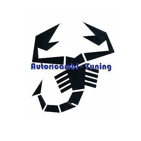 Adesivo Scorpione Nero per Esterno FIAT 500 ABARTH 8,5 x 9 cm