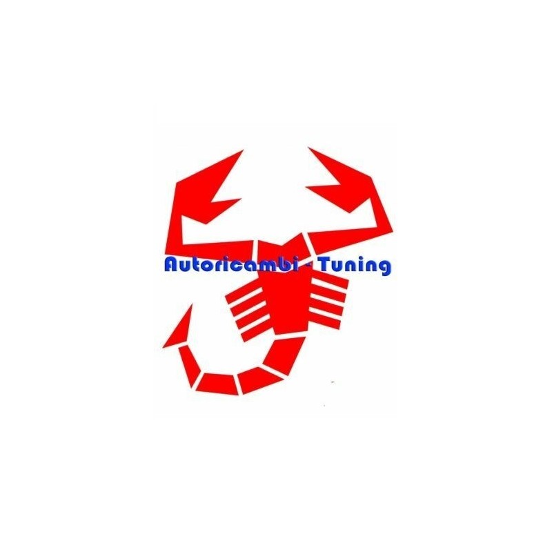 Adesivo Scorpione Rosso per Esterno FIAT 500 ABARTH 8,5 x 9 cm