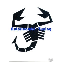 Adesivo Scorpione Nero per Esterno FIAT 500 ABARTH 21 x 20cm