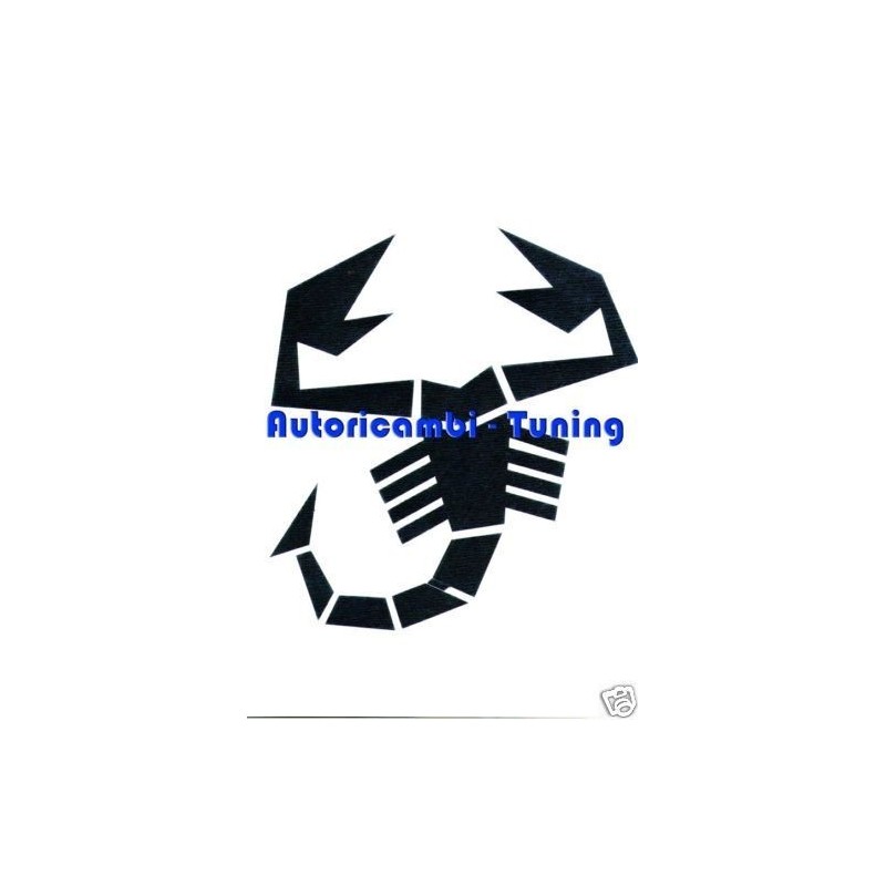 Adesivo Scorpione Nero per Esterno FIAT 500 ABARTH 21 x 20cm