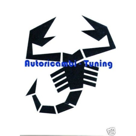 Adesivo Scorpione Nero per Esterno FIAT 500 ABARTH 21 x 20cm