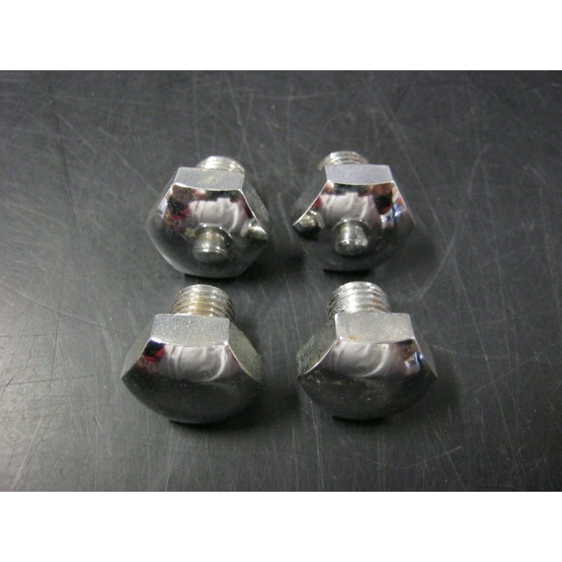 4x Viti Cromate Fissaggio Coppa Ruota FIAT 500 F L - Qualità ASI