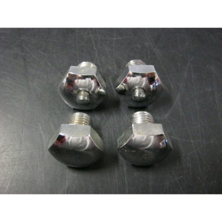 4x Viti Cromate Fissaggio Coppa Ruota FIAT 500 F L - Qualità ASI