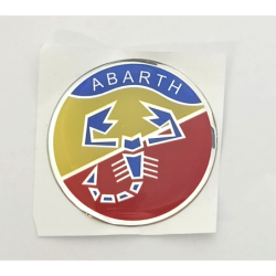 N°1 Adesivo Abarth Resinato in 3D - 50mm per FIAT 500 EPOCA