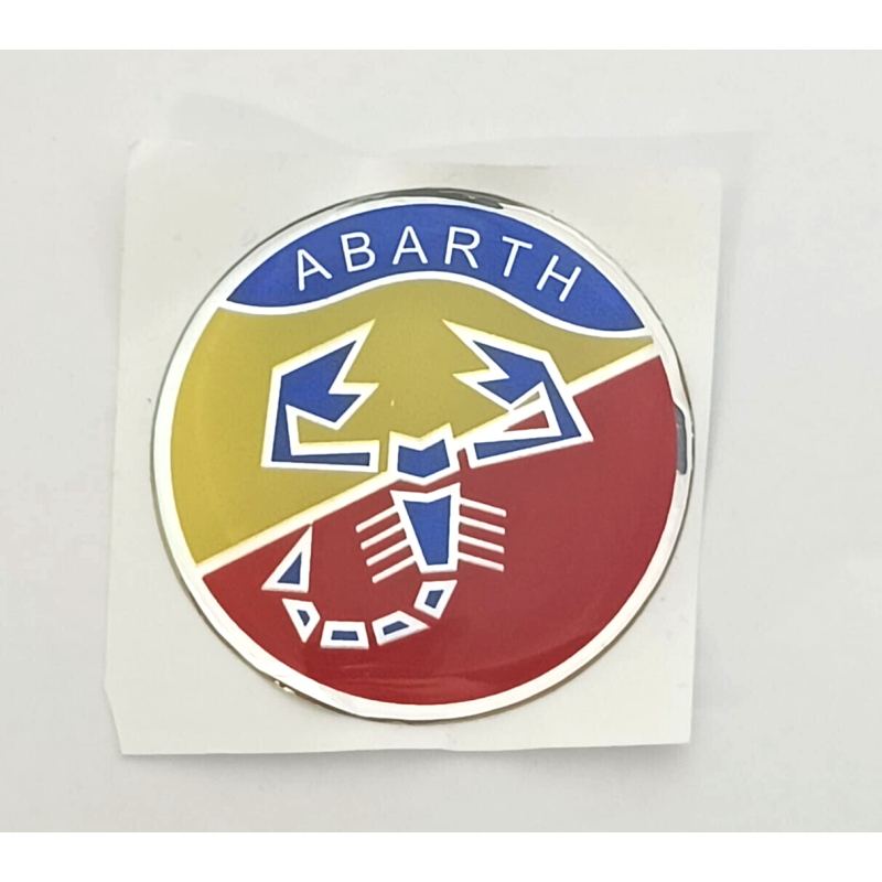 N°1 Adesivo Abarth Resinato in 3D - 50mm per FIAT 500 EPOCA