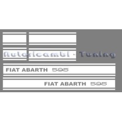 Adesivi Laterali Bianchi ABARTH 595 per FIAT 500