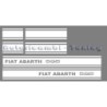 Adesivi Laterali Bianchi ABARTH 595 per FIAT 500