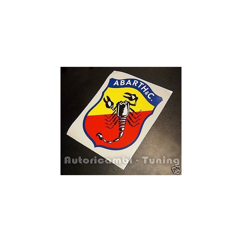 Sticker Adesivo Decalcomania Logo Stemma ABARTH Scorpione 35 x 45 mm