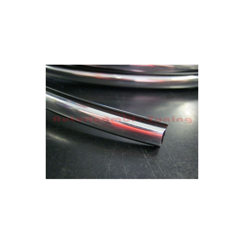 2 pezzi - Profilo Guarnizione Cromata Parabrezza e Lunotto per FIAT 500 L