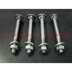 4 Viti Cromate Paraurti Anteriore + Posteriore per FIAT 500 F R
