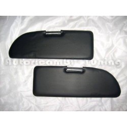 Coppia Pantine Alette Parasole per FIAT 500 F L R  - Colore Nero