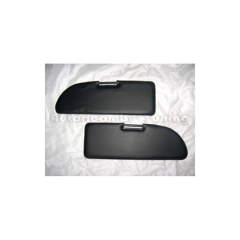 Coppia Pantine Alette Parasole per FIAT 500 F L R  - Colore Nero