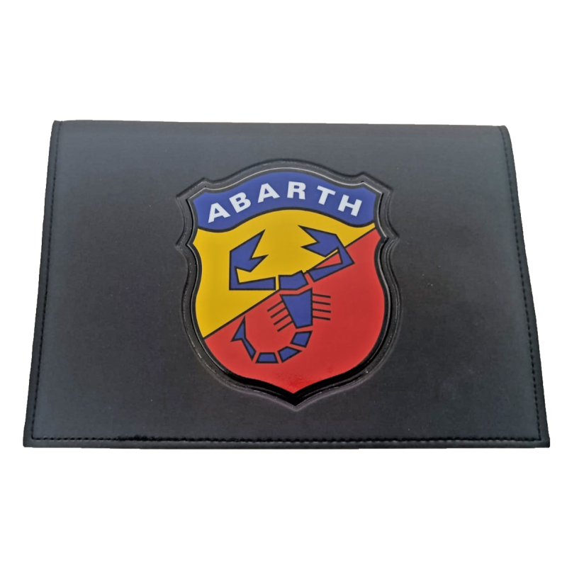 Busta Porta Documenti con Logo ABARTH per FIAT 500 600 e GRANDE PUNTO