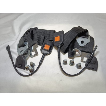 Cinture di Sicurezza Statiche Nere per Auto Epoca GIULIA-850-124-131-FULVIA-R4-