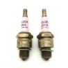 2 Candele LODGE GOLDEN A 4 PUNTE per FIAT 500 F L R e 126 - ALTE PRESTAZIONI