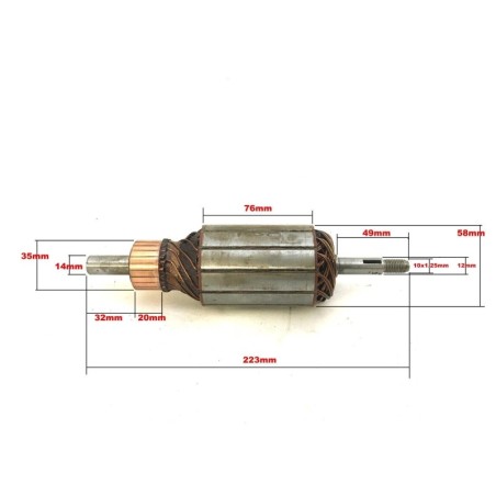 Indotto Dinamo Generatore per FIAT 600 - 1100/103 4033749 - con dinamo 230/12