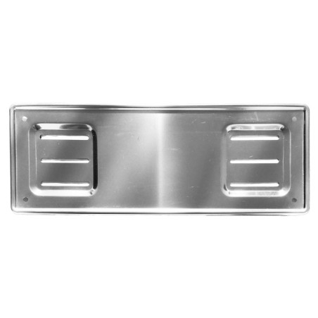 Portatarga Anteriore in Acciaio Inox Targa Bianca dal 1985 al 1999 PT5