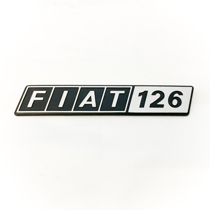 Fregio Scritta Posteriore in Metallo per FIAT 126