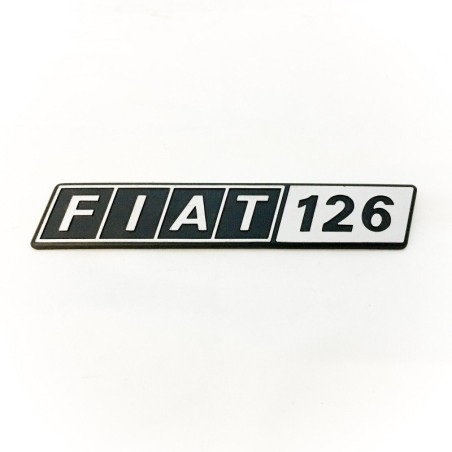 Fregio Scritta Posteriore in Metallo per FIAT 126