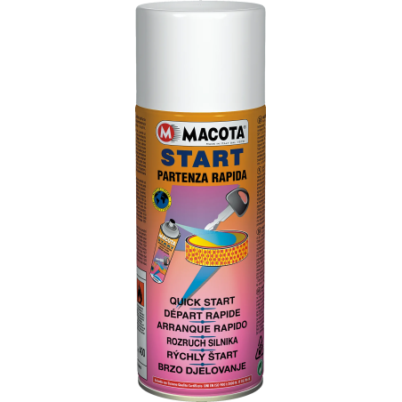 Bomboletta MACOTA START SPRAY Avviamento Rapido per Partenza Immediata Benzina Diesel - 400ML