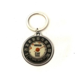 Portachiavi Porta Chiavi Auto FIAT 500 Epoca Metallo Cruscotto Contachilometri