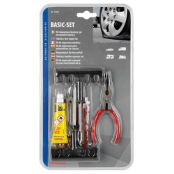 Kit Riparazione Forature Pneumatici Tubeless Auto Moto - SET BASE