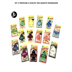Set Arbre Magique 3 Pezzi Misti a Scelta Profumo Profumatore Fragranza Auto