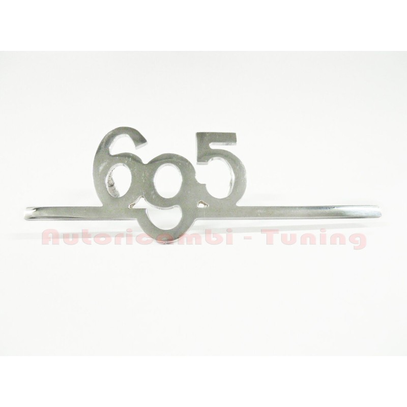 Abarth 695 Fregio in Acciaio Cromato per FIAT 500 30x90mm EPOCA