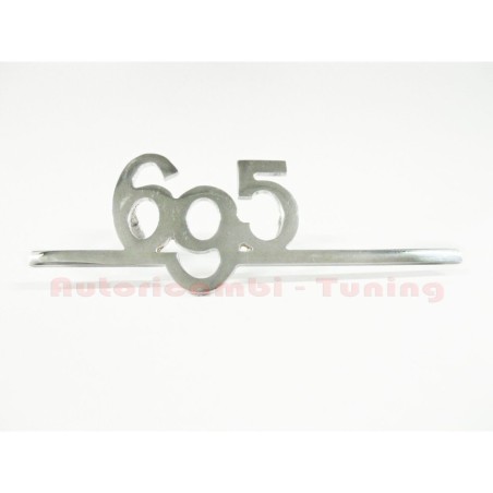 Abarth 695 Fregio in Acciaio Cromato per FIAT 500 30x90mm EPOCA