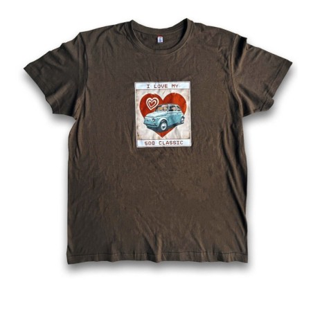 T-Shirt Unisex Uomo Donna FIAT 500 Epoca Classic Old Vintage Appassionati Collezionisti Idea Regalo