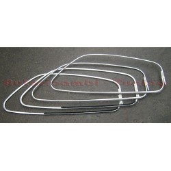 4 RASCHIAVETRO CORNICI IN ALLUMINIO PER PORTA DX+SX FIAT 126 EPOCA