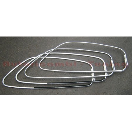 4 RASCHIAVETRO CORNICI IN ALLUMINIO PER PORTA DX+SX FIAT 126 EPOCA