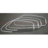 4 RASCHIAVETRO CORNICI IN ALLUMINIO PER PORTA DX+SX FIAT 126 EPOCA