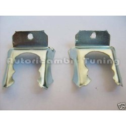 Coppia Fermi Piastrine Tubi Freno per FIAT 500 F L R & FIAT 126