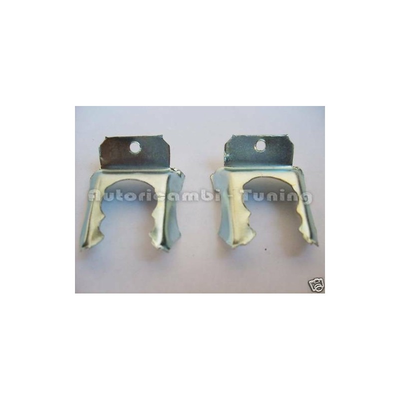 Coppia Fermi Piastrine Tubi Freno per FIAT 500 F L R & FIAT 126