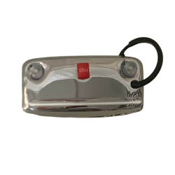 Portachiavi Cromato a Forma di Frontale Musetto - Fiat 500 Epoca